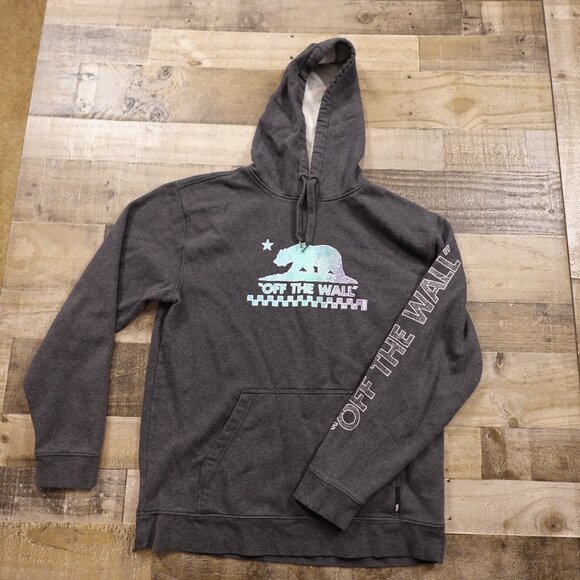 Vans “Off The Wall” Graphic Hoodie – Men’s Medium, Charcoal Gray - Picture 1 of 11